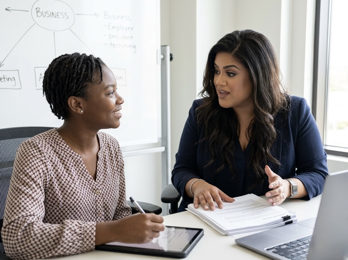 Strategy session with a client